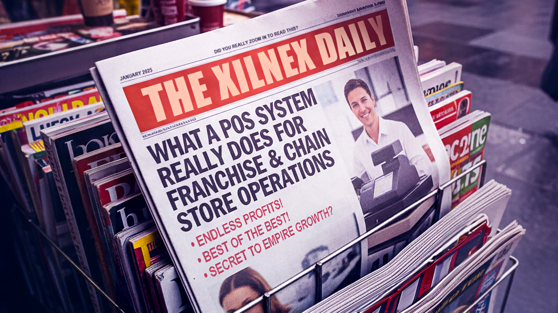 Newspaper of what a POS system can do for businesses